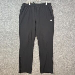 New Balance Pants Mens XL Black Track Pants Sweatpants Straight Leg Lightweight